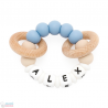Sonaglio Anello Dentizione Su Ordinazione Del Silicone Blu&Menta