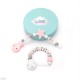 Pack 2 Chupeteros - Dolce Rosa Personalizzato & Sweet Pink Star