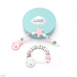 Pack 2 Chupeteros - Dolce Rosa Personalizzato & Sweet Pink Star