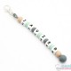 Llavero de Silicona Personalizado con Nombre Mint&Grey