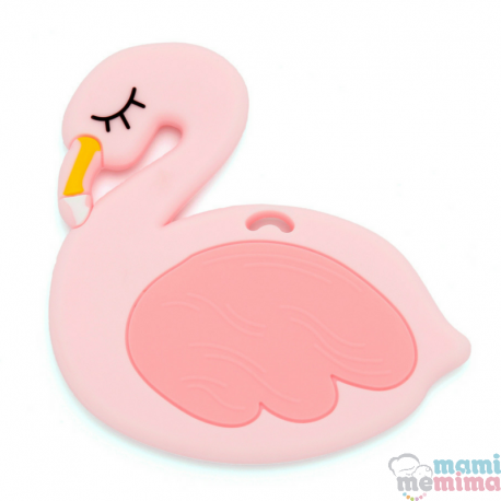 Mordedor Silicone Flamingo Rosa