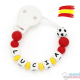 Corrente de Chupeta em Silicone Com o Nome Seleção espanhola "Limited Edition"
