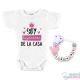 Body Bebê Personalizado "Princesa da Casa Rosa"