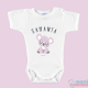 Body Bebê Personalizado com o Nome "Koala Rosa"