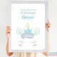 Quadro Personalizado Unicornio Principe Azul