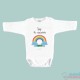 Body Bebê Personalizado com o Nome "Eu sou seu arco-íris"