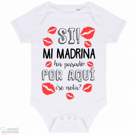 Body Bebê Personalizado "Sim! minha avó/madrinha/tia passou por aqui"