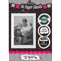 Lámina Súper abuela vertical