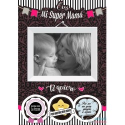 Lámina Súper Mamá Horizontal